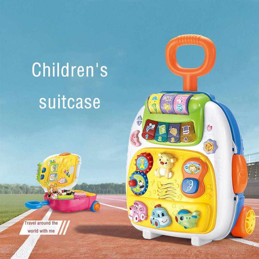 Children Simulation Trolley Luggage Music Multi-function Luggage Toy