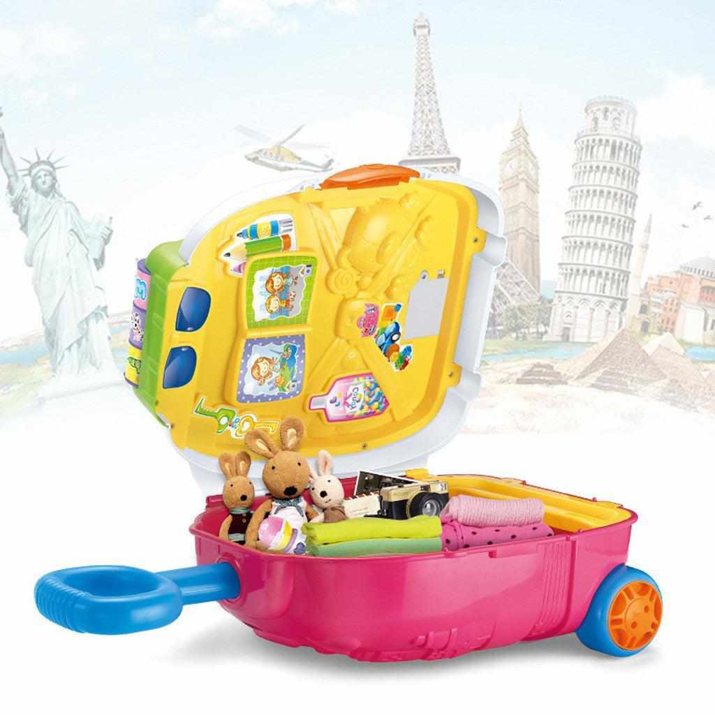 Children Simulation Trolley Luggage Music Multi-function Luggage Toy
